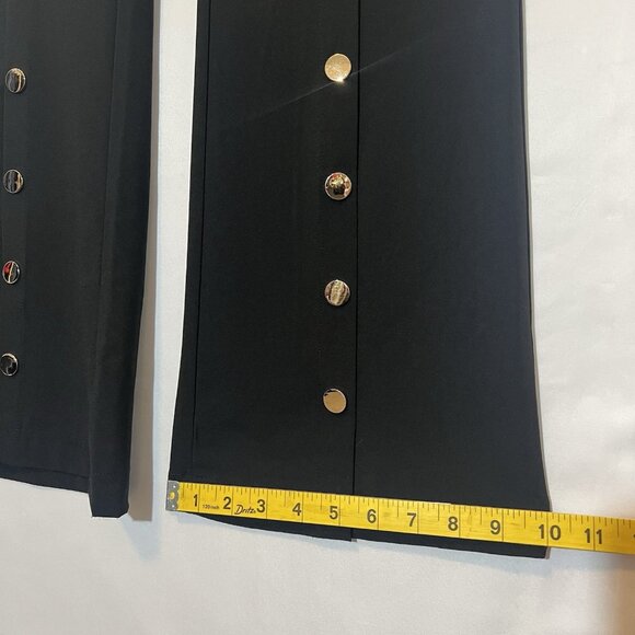 Entry Women’s Dress Pants Small Black Flare Zipper Stretch - Picture 8 of 10